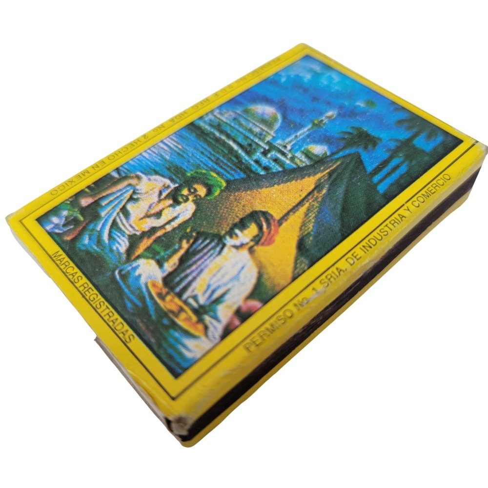 Manola Elegante Vintage Matchbox Mexico Blue Yellow Good 50 Cerillos Matches - Picture 6 of 7